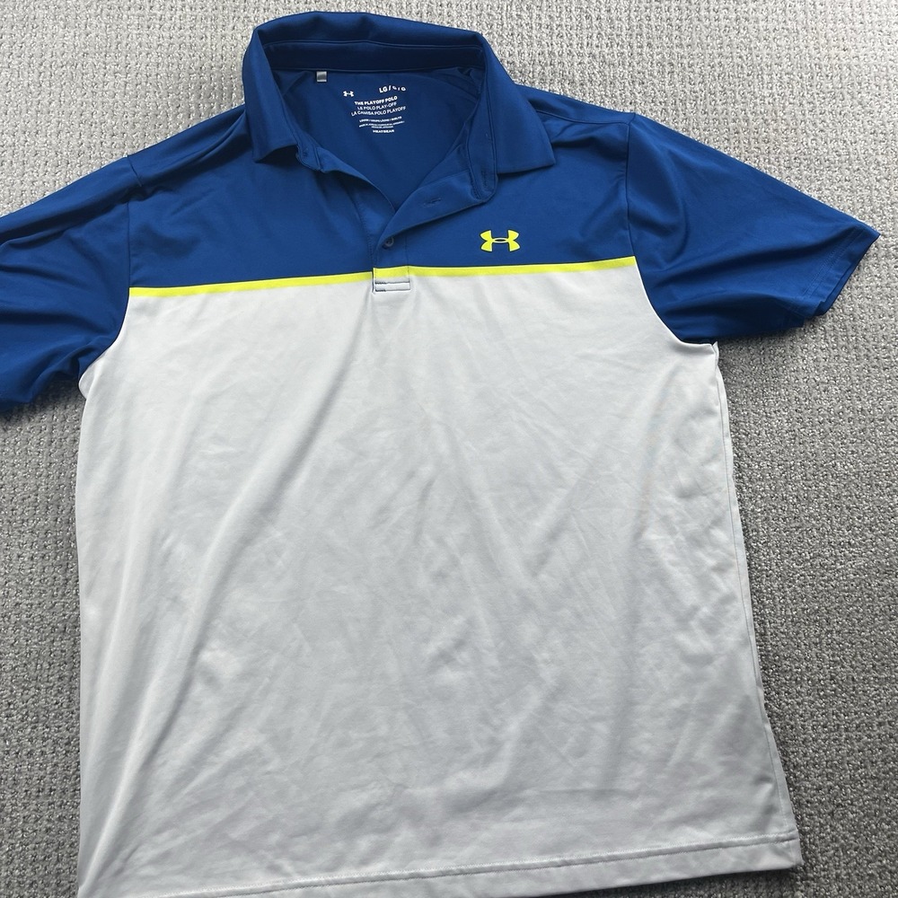 Lot of 6 Under Armour Golf Polo Shirts Men's Large Playoff Iso-Chill Performance - Picture 13 of 14
